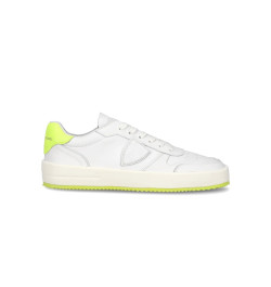 Sneakers philippe model uomo vnlu vn01 Nice bianca e gialla fluo