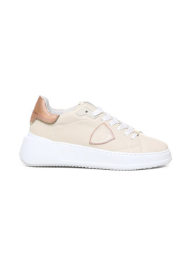 Sneakers philippe model donna bassa Tres Temple bjld wm03 rose nude