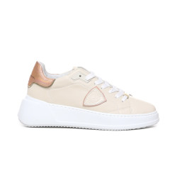 Sneakers philippe model donna bassa Tres Temple bjld wm03 rose nude