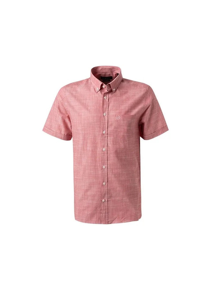 CAMICIA Bugatti Uomo 9450 58330A rouge lino